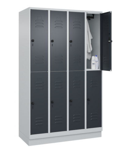 C+P Dubbeldekse locker Classic Plus, vakbreedte 300 mm