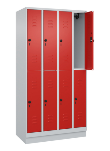 C+P Dubbeldekse locker Classic Plus, vakbreedte 250 mm