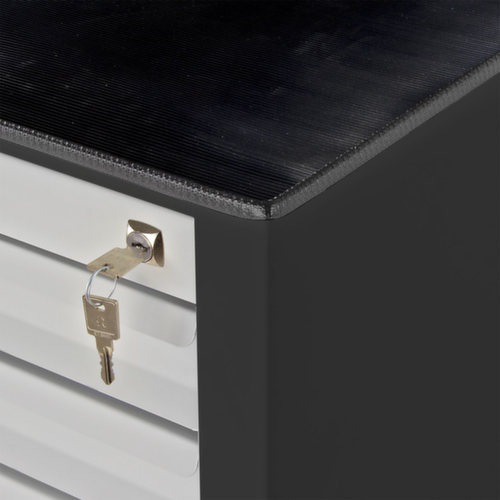 Ladekast MAMMUT, 10 lade(n), RAL7016 antracietgrijs/RAL7035 lichtgrijs