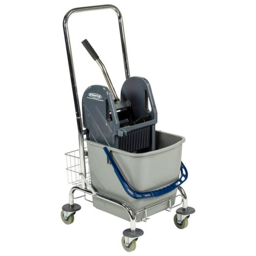 Universele dweilwagenset, 1x27 l emmer in blauw