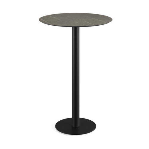 VEBA Statafel Essentials Urban, Ø 700 mm, plaat Midnight Marble