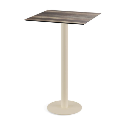 VEBA Statafel Essentials Urban, breedte x diepte 700 x 700 mm, plaat Tropical Wood