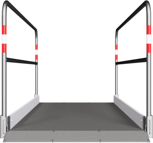 Schake Greppelbrug met aluminium trede, lengte x breedte 2700 x 1000 mm