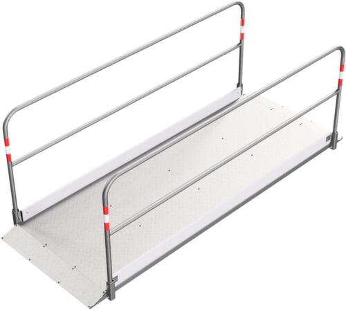 Schake Greppelbrug met aluminium trede, lengte x breedte 2700 x 1000 mm