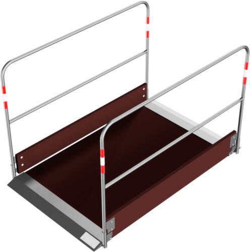 Schake Greppelbrug met houten trede, lengte x breedte 1700 x 1000 mm