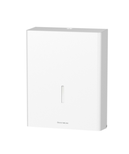 CWS Dispenser voor papieren handdoeken ObjectLine, RVS, RAL9003 signaalwit