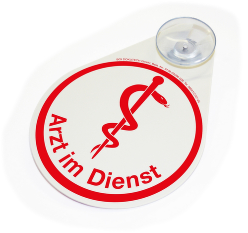 BOI Aanwijzingsbord "Arzt" met zuignap