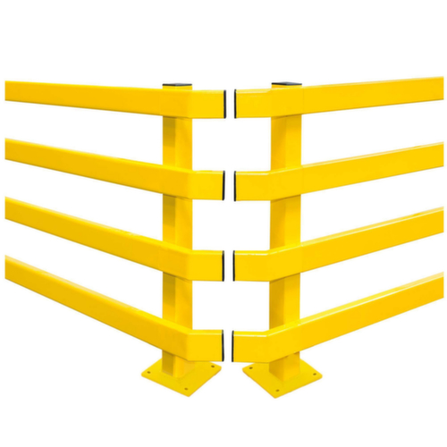 Moravia Palen BLACK BULL XL voor aanrijdbeveiligingsrail, paal, hoogte x breedte 1000 x 80 mm