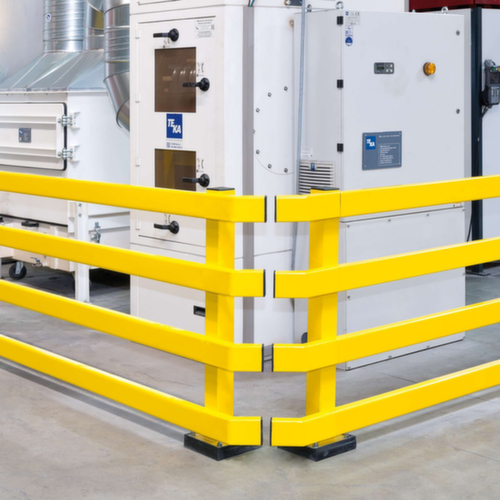 Moravia Palen BLACK BULL XL voor aanrijdbeveiligingsrail, paal, hoogte x breedte 1000 x 80 mm