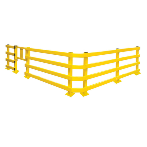 Moravia Palen BLACK BULL XL voor aanrijdbeveiligingsrail, paal, hoogte x breedte 1000 x 80 mm