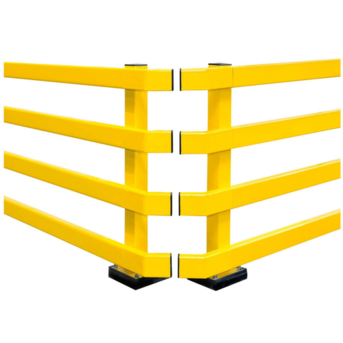 Moravia Palen BLACK BULL XL voor aanrijdbeveiligingsrail, paal, hoogte x breedte 1000 x 80 mm