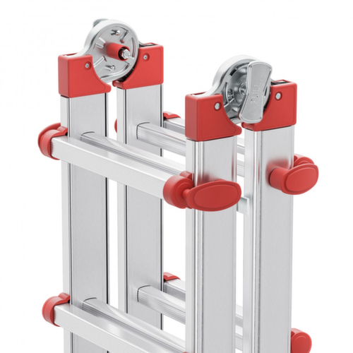 Hailo Multifunctionele reformladder M80, 4 x 6 sporten met profiel