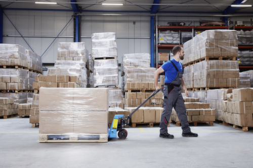 Hanselifter Pallethefwagen, 2000 kg draagvermogen, polyurethaan/polyurethaan