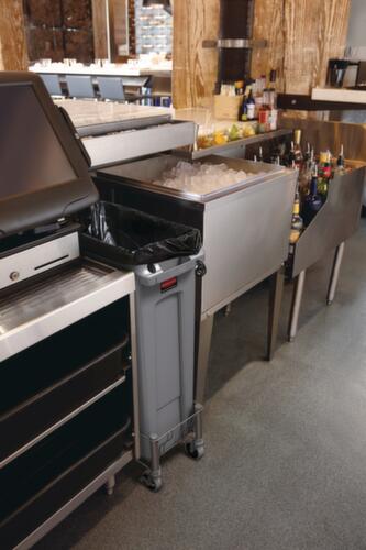 Rubbermaid Afvalverzamelbak Slim Jim® met ventilatiekanalen, 60 l, zwart