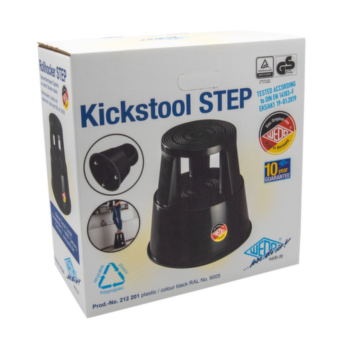 WEDO Verrijdbaar opstapje, kunststof, zwart