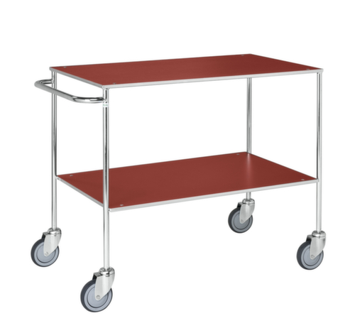 Kongamek Tafelwagen met stalen etages, draagvermogen 150 kg, 2 etages
