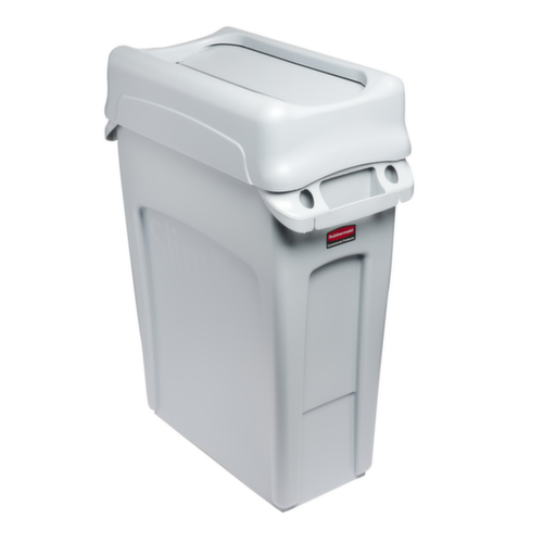 Rubbermaid Tuimeldeksel Slim Jim® voor afvalverzamelaar, grijs