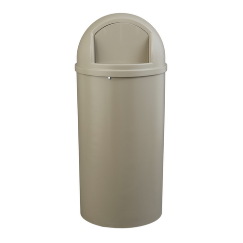 Rubbermaid Brandremmende afvalbak Marshal® Classic, 80 l, beige, deksel beige