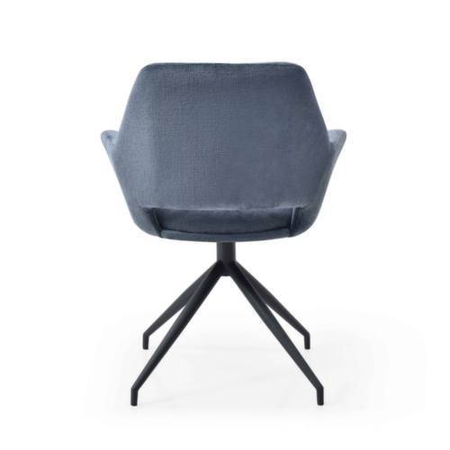 Bisley Bezoekersstoel Easy Meet G 739 met armleuningen, zitting stof (100% polyester), oxfordblauw