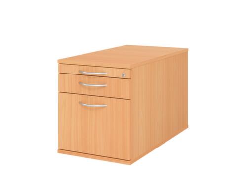 Verrijdbaar ladeblok Solid, 1 lade(n), beuken/beuken