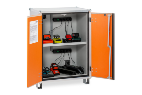 Explosieveilige lithium-ion-laadkast PREMIUM 8/10 onderrijdbaar, hoogte x breedte x diepte 1110 x 800 x 660 mm