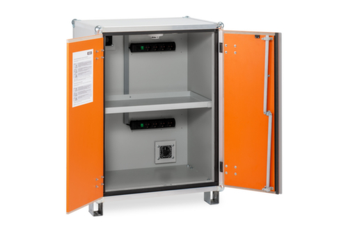 Explosieveilige lithium-ion-laadkast PREMIUM 8/10 onderrijdbaar, hoogte x breedte x diepte 1110 x 800 x 660 mm