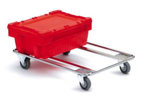 Transportrol met open hoekraam, draagvermogen 400 kg, elastiek banden