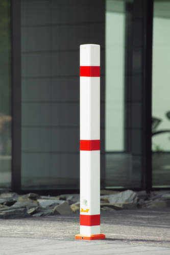 Afzetpaal met puntige kop, hoogte 900 mm, voor insteken met grondplug