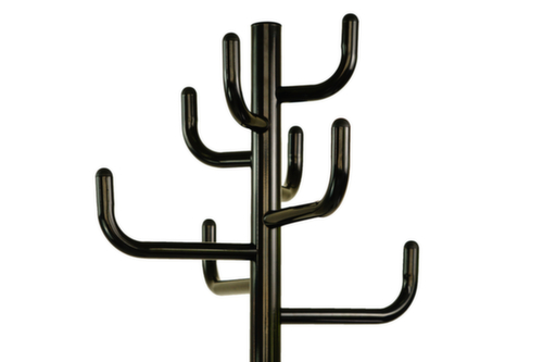 UDOBÄR Staande kapstok met parapluhouder, met 8 haken, zwart