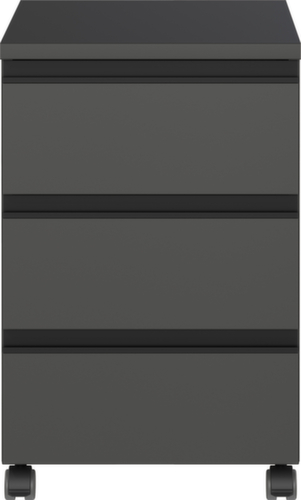 Verrijdbaar ladeblok 4039, 3 lade(n), grafiet/grafiet