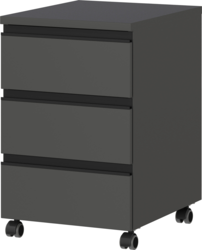 Verrijdbaar ladeblok 4039, 3 lade(n), grafiet/grafiet