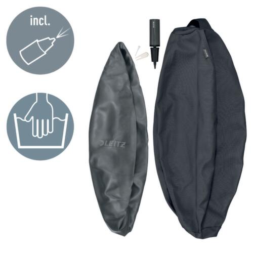 Leitz zitbal Active, zitting fluweelgrijs