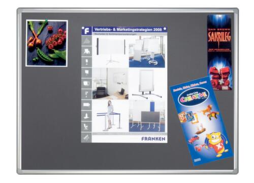 Franken prikbord voor wandrailsysteem