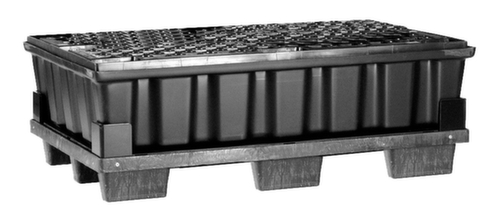 PE-opvangbak voor vaten van 2x200 liter