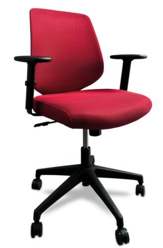 UDOBÄR bureaustoel Shield met kantelmechanisme, rugleuning met netbekleding en rugdrager, rood