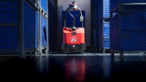 EP Zelfrijdende elektrische palletwagen EXP15, 1500 kg draagvermogen, polyurethaan/polyurethaan