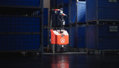 EP Zelfrijdende elektrische palletwagen EXP15, 1500 kg draagvermogen, polyurethaan/polyurethaan