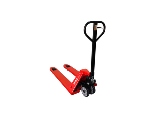 UDOBÄR Pallethefwagen, 2500 kg draagvermogen, polyurethaan/nylon