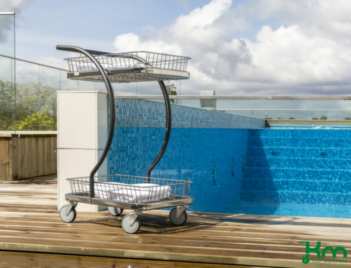 Kongamek Etagewagen, draagvermogen 120 kg, 2 etages