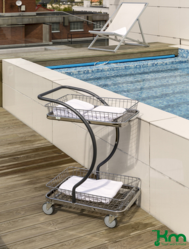 Kongamek Etagewagen, draagvermogen 120 kg, 2 etages