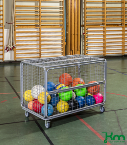 Kongamek Draadgaas bakwagen, draagvermogen 150 kg, laadvlak lengte x breedte 1180 x 662 mm