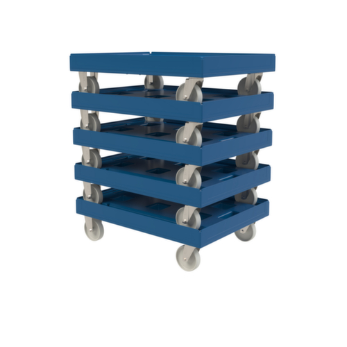 Transportrol FAVORIT XL met kunststof laadvlak, draagvermogen 300 kg, polyamide banden