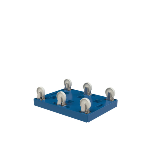 Transportrol FAVORIT XL met kunststof laadvlak, draagvermogen 500 kg, polyamide banden