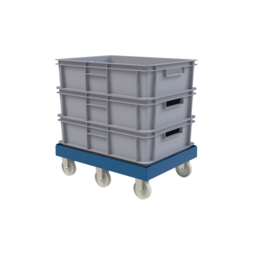 Transportrol FAVORIT XL met kunststof laadvlak, draagvermogen 500 kg, polyamide banden