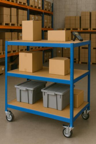 UDOBÄR Etagewagen, draagvermogen 150 kg, 3 etages