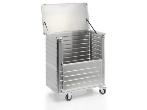 Gmöhling Bakwagen van aluminium met in-/uitklapbare wand, inhoud 1050 l