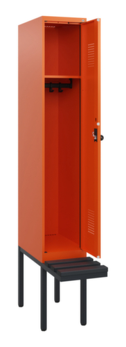 C+P locker Evolo PLUS met zwevende bank, vakbreedte 300 mm