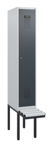 C+P locker Evolo PLUS met zwevende bank, vakbreedte 300 mm