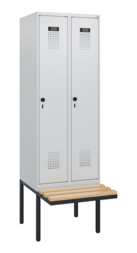 C+P locker Evolo PLUS met zwevende bank, vakbreedte 300 mm