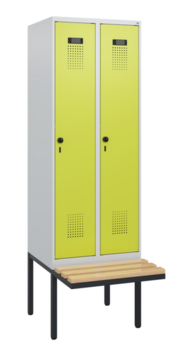 C+P locker Evolo PLUS met zwevende bank, vakbreedte 300 mm